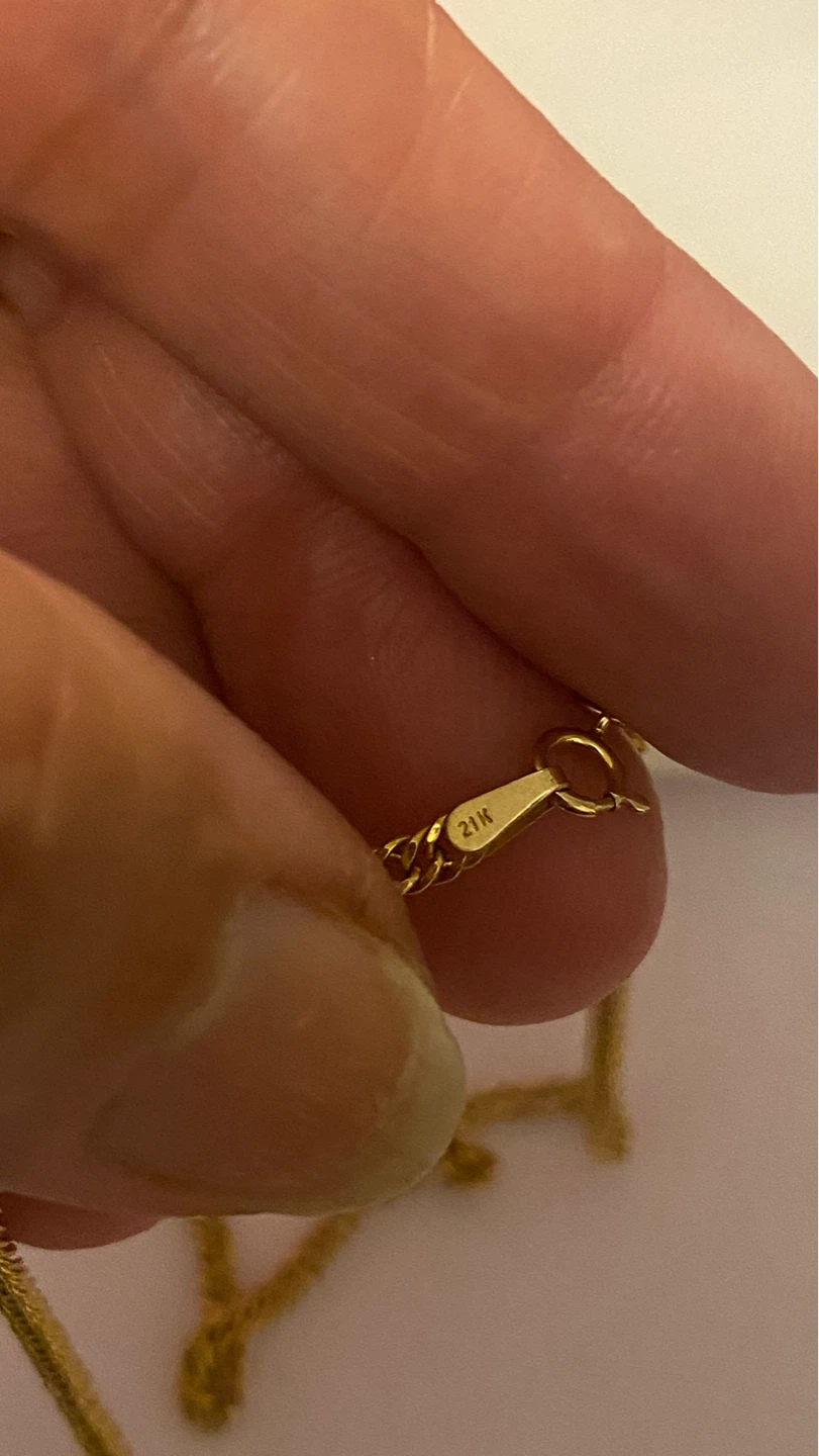 21K Gold Heart Pendant Necklace - photo 5