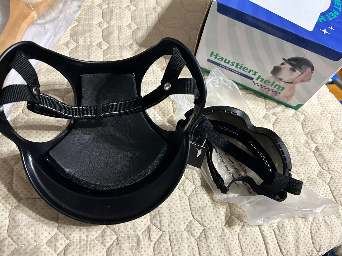 New-Haustiers Helm Pet Helmet with Goggles - photo 3