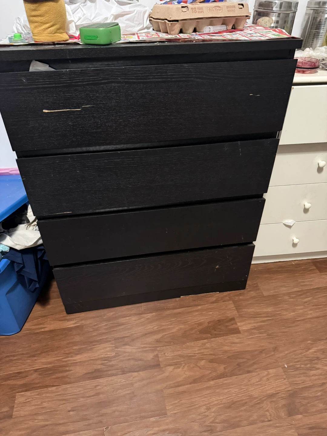 Black 4-Drawer Dresser