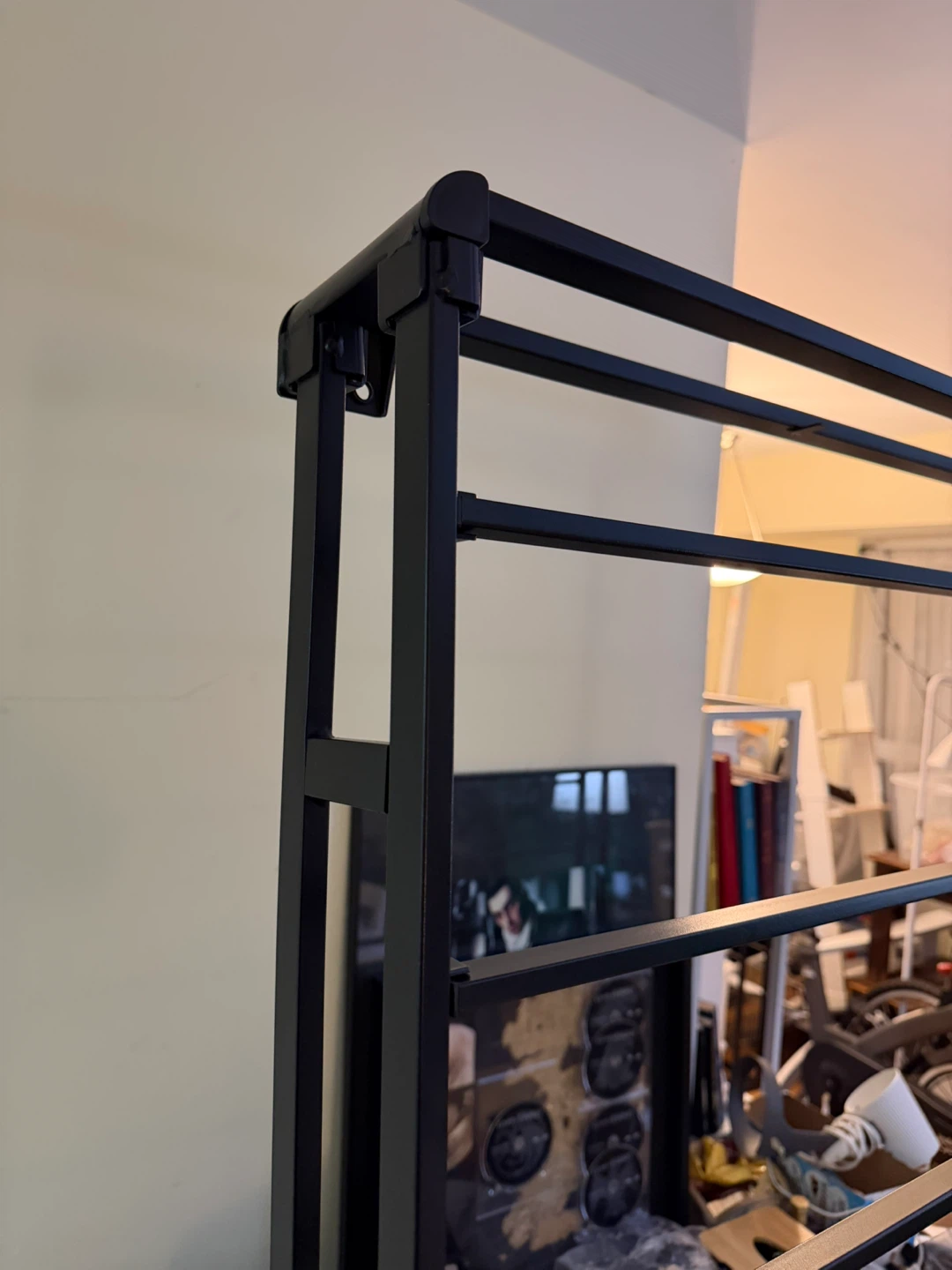Black Metal double bed frame - photo 3