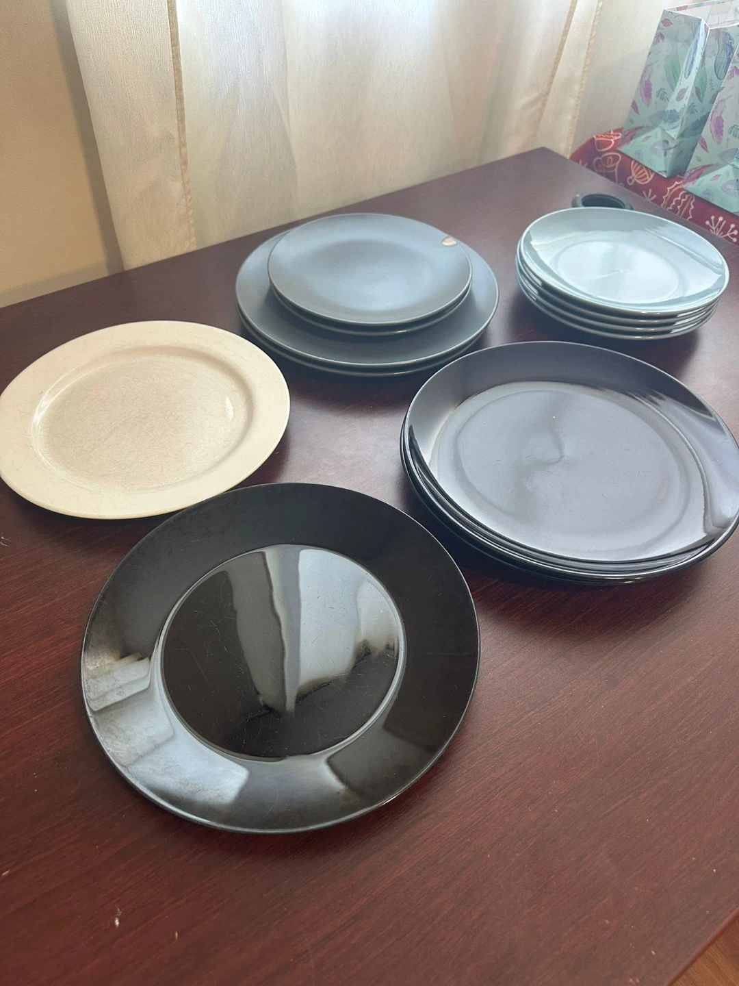 Assorted Plates - Black, Grey, and White - photo 5