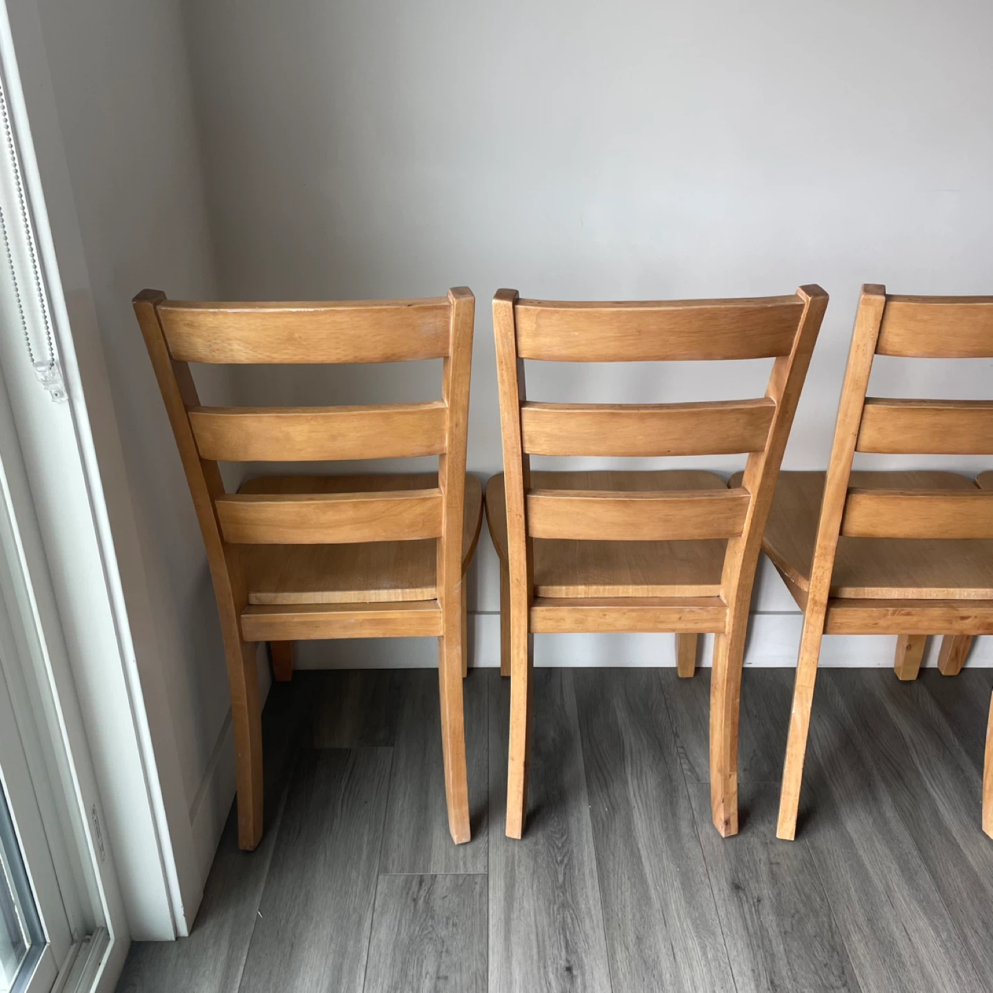 4 Wooden Dining Chairs - photo 5