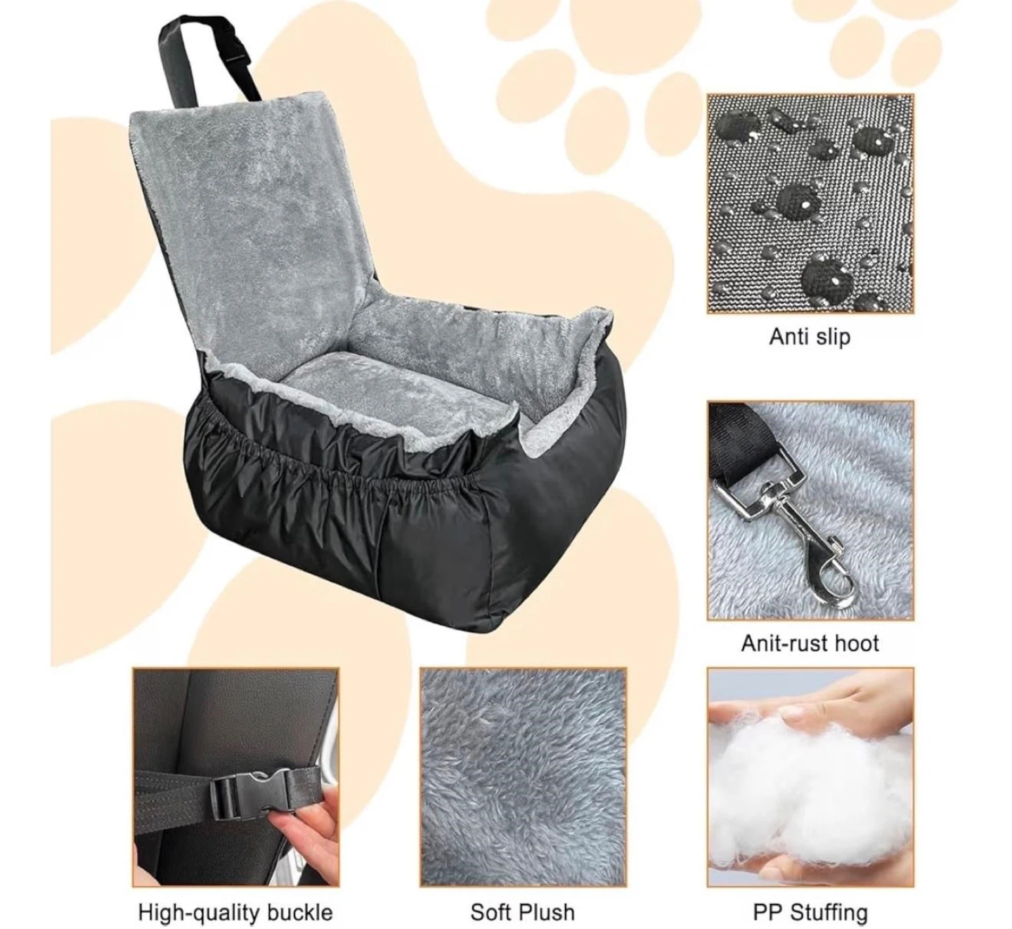Dog Car Seat for Small Mid Dogs Under - photo 3