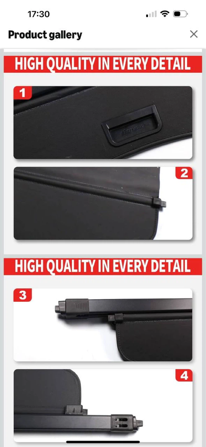 HONDA PASSPORT CARGO COVER 2019–2025 - photo 3