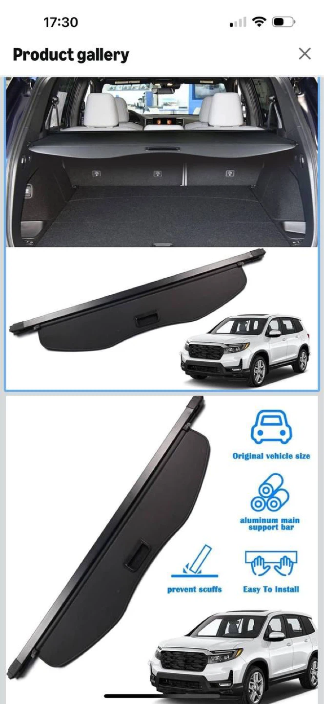 HONDA PASSPORT CARGO COVER 2019–2025 - photo 5
