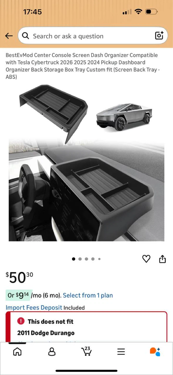 TESLA CYBERTRUCK ORGANIZER SET 2024–2026 🔥