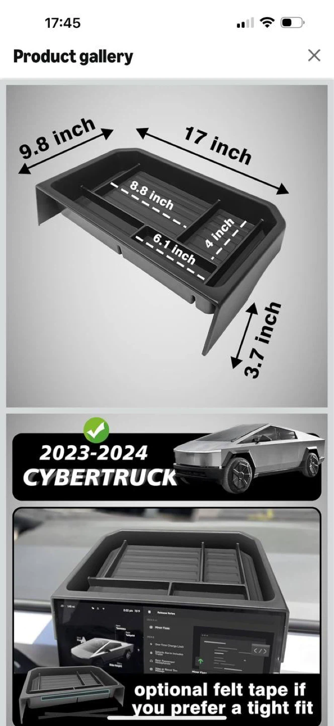 TESLA CYBERTRUCK ORGANIZER SET 2024–2026 🔥 - photo 4