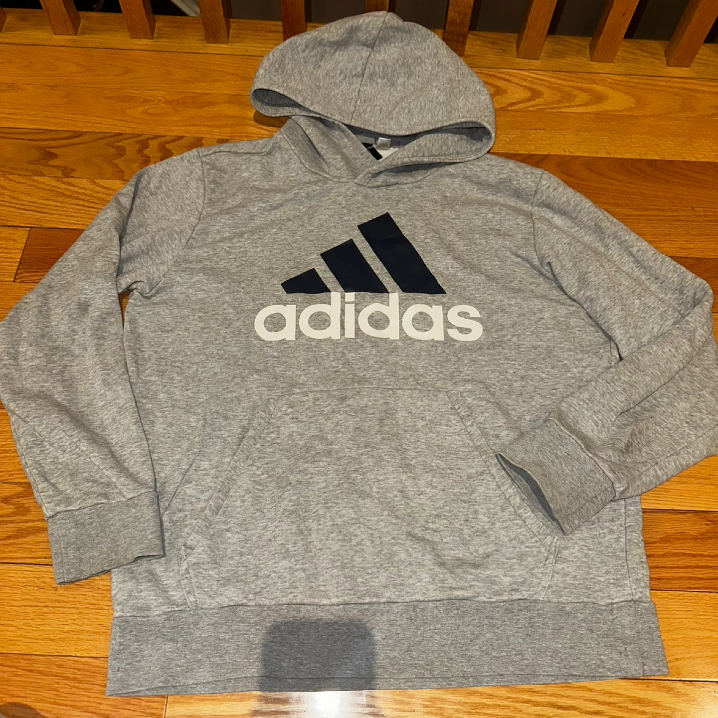 Adidas Hoodie Grey Large