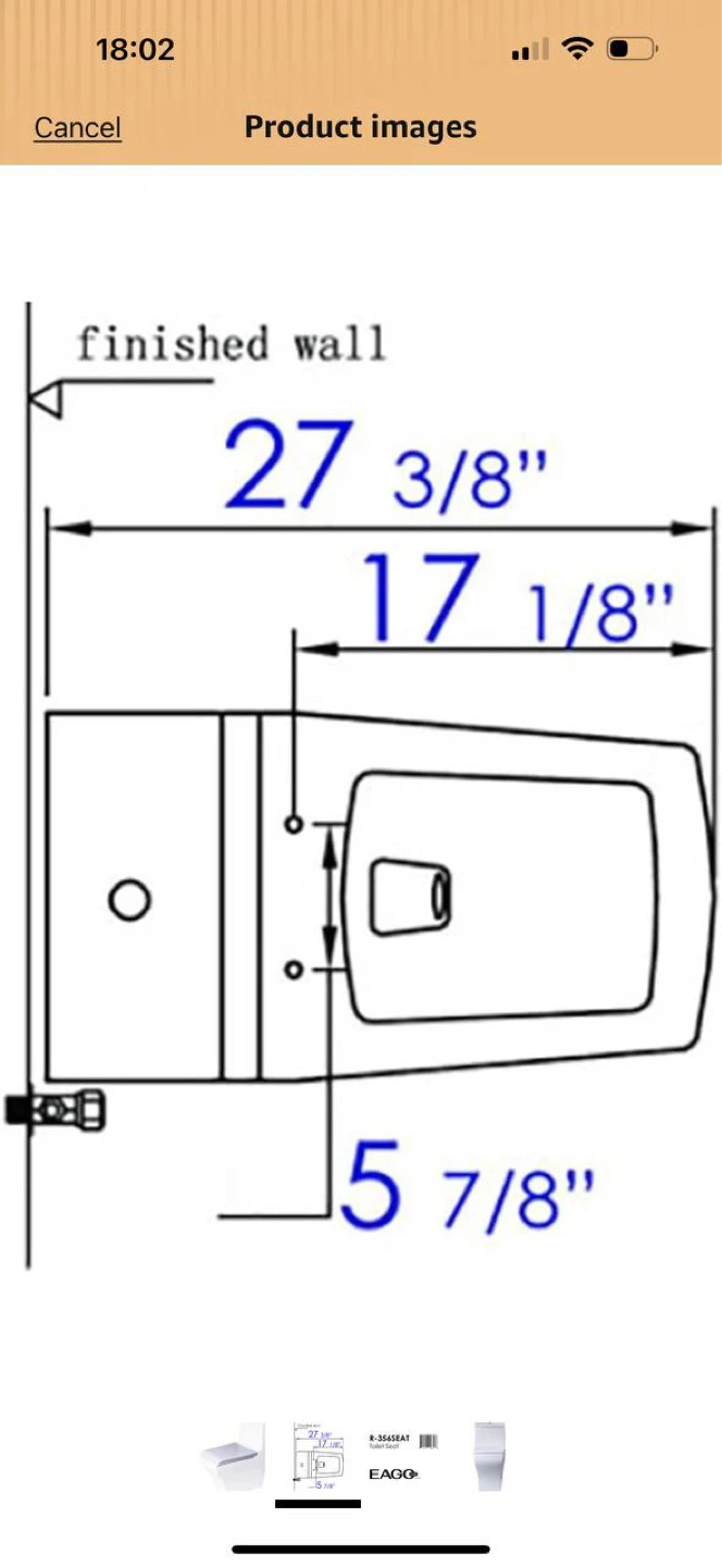 EAGO R-356SEAT TOILET SEAT – SOFT CLOSE - photo 2