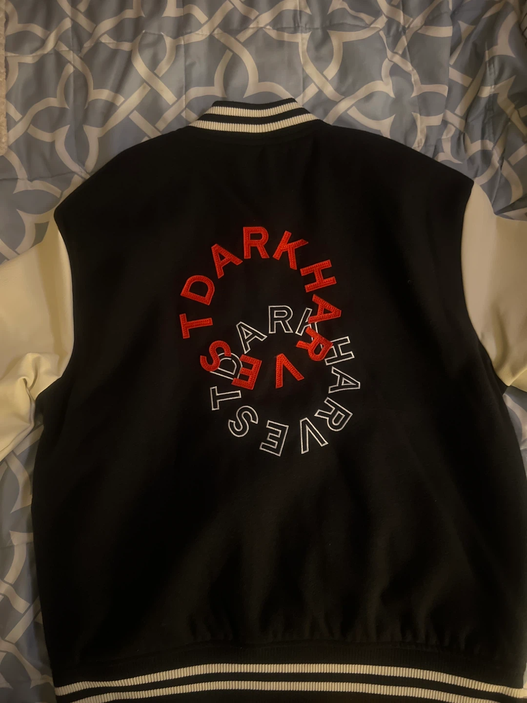 NovaMen Dark Harvest Varsity Jacket Black Size S - photo 2