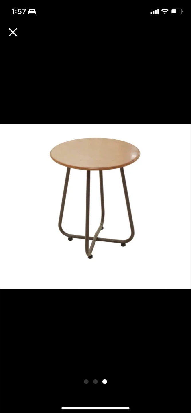 Metal Outdoor Chairs and Side Table - photo 3