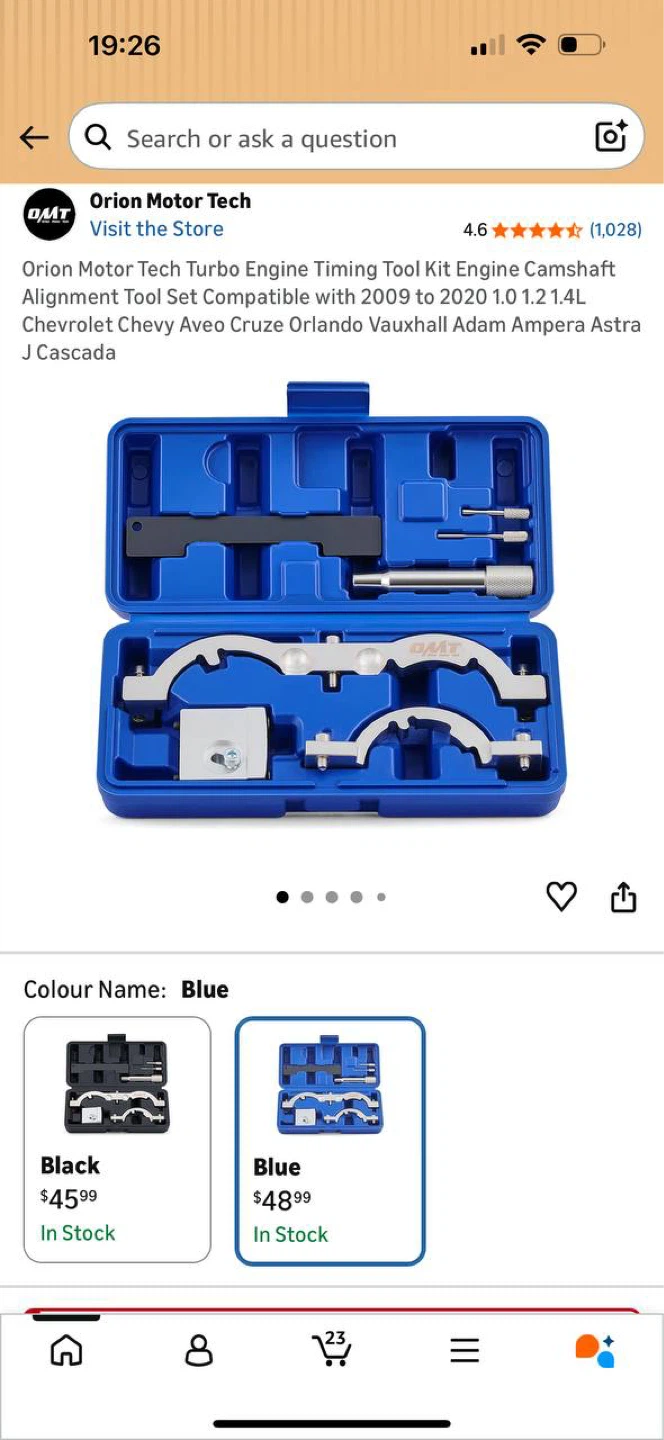 ENGINE TIMING TOOL KIT – CHEVY / OPEL / VAUXHALL 🔥🔥
