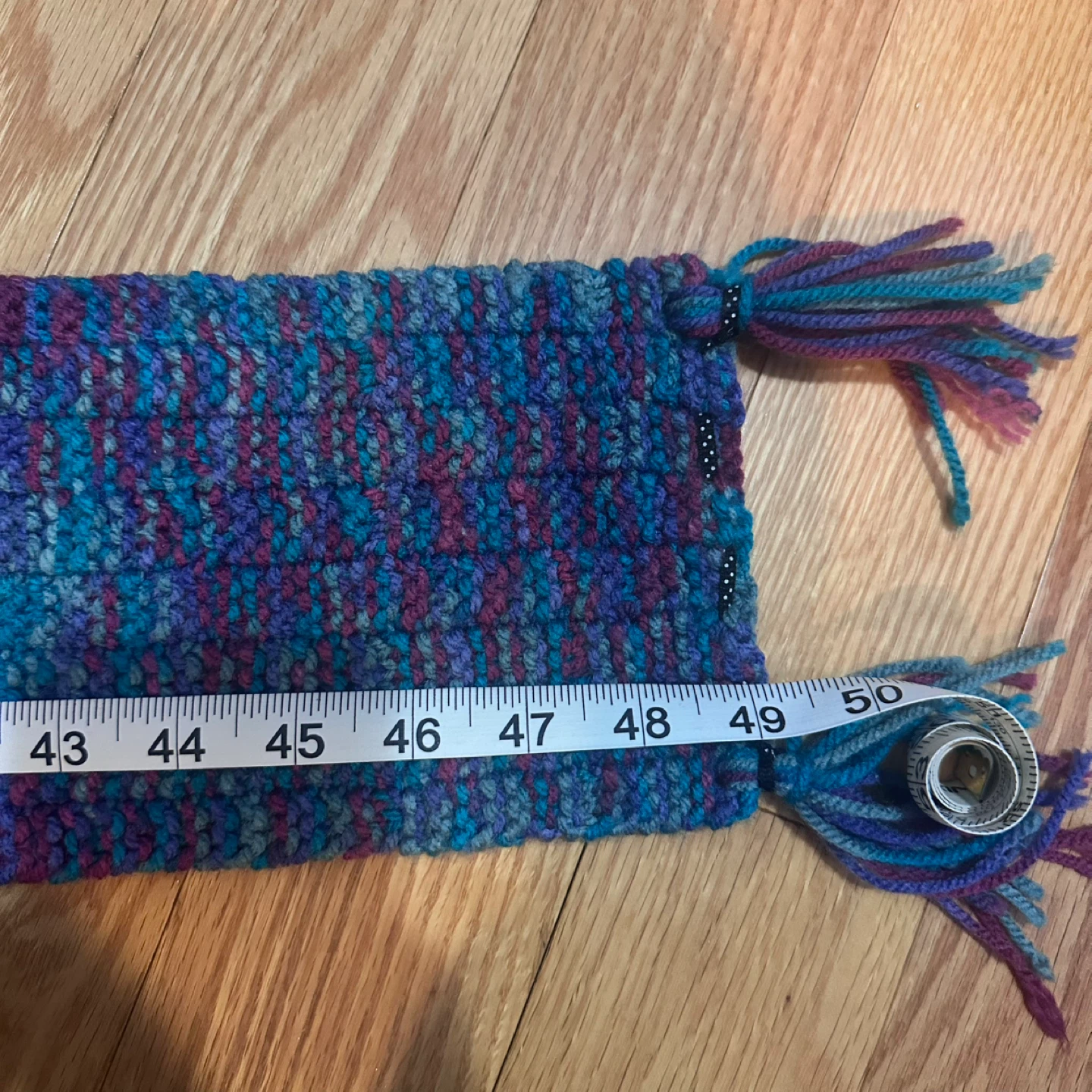 Crochet Hand-knitted Scarf with Tassels - photo 3