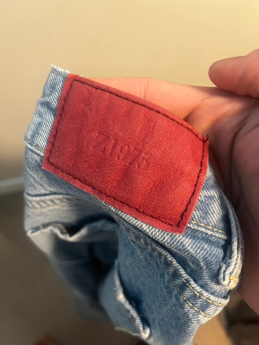 ZARA High Waisted Straight Leg Jeans - Light Wash - photo 4