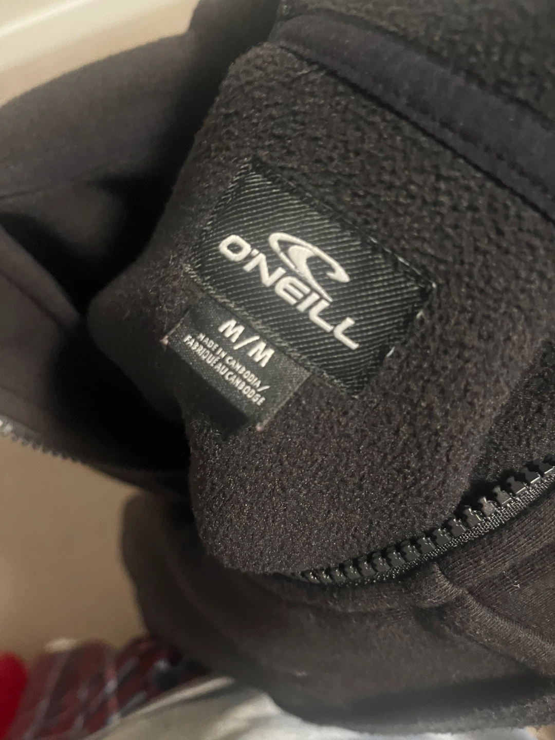 O'Neill Black Full Zip Hoodie - Size M - photo 3