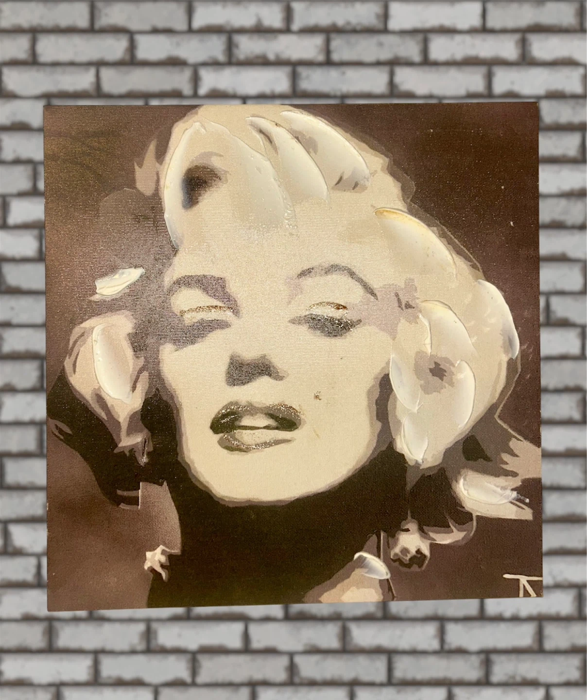 Marilyn Monroe Portrait Canvas Painting