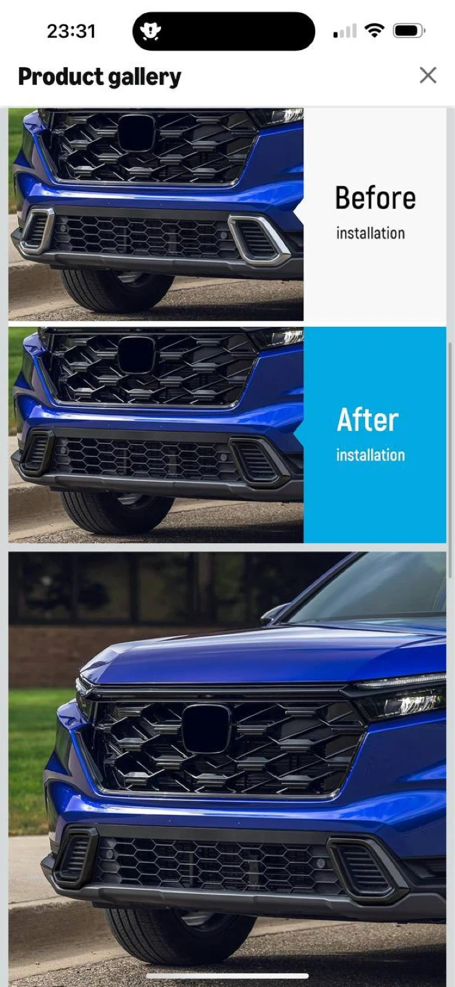 HONDA CR-V HYBRID 2023–2026 FRONT BUMPER TRIM 🔥🔥 - photo 3
