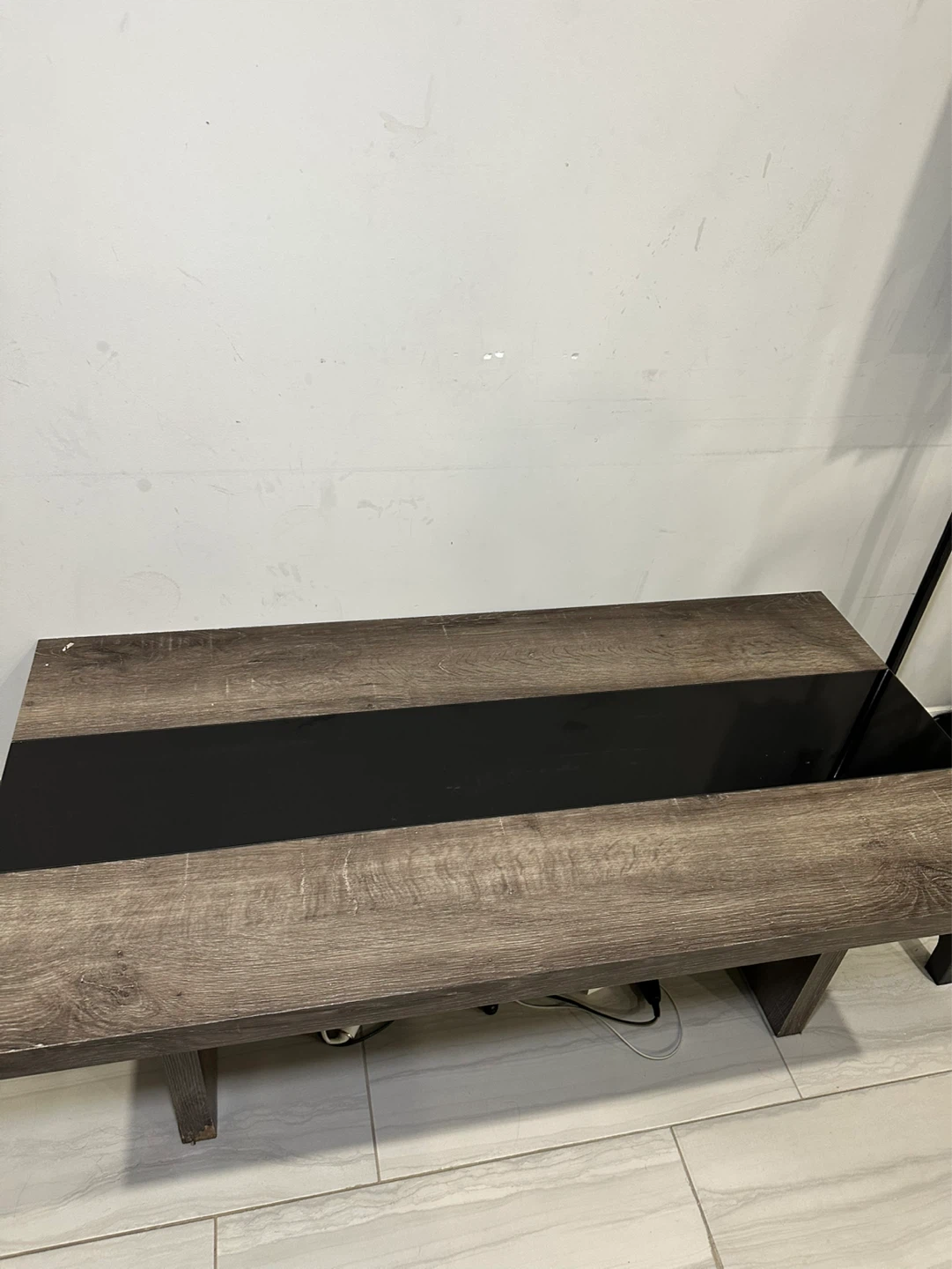 Wood and Black Coffee Table - photo 5
