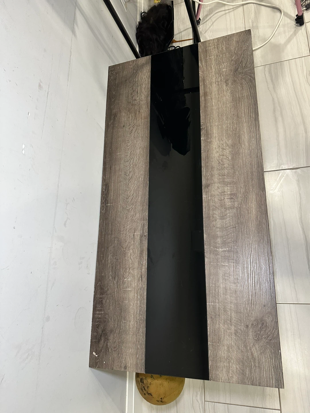 Wood and Black Coffee Table - photo 4