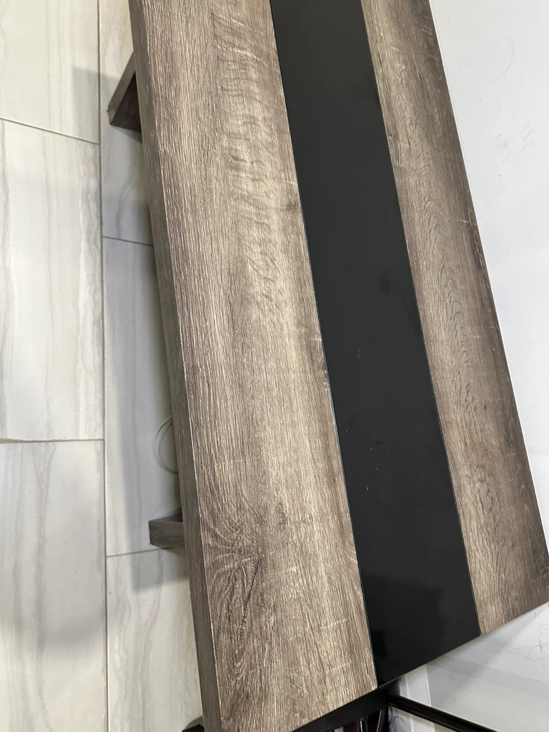 Wood and Black Coffee Table - photo 3