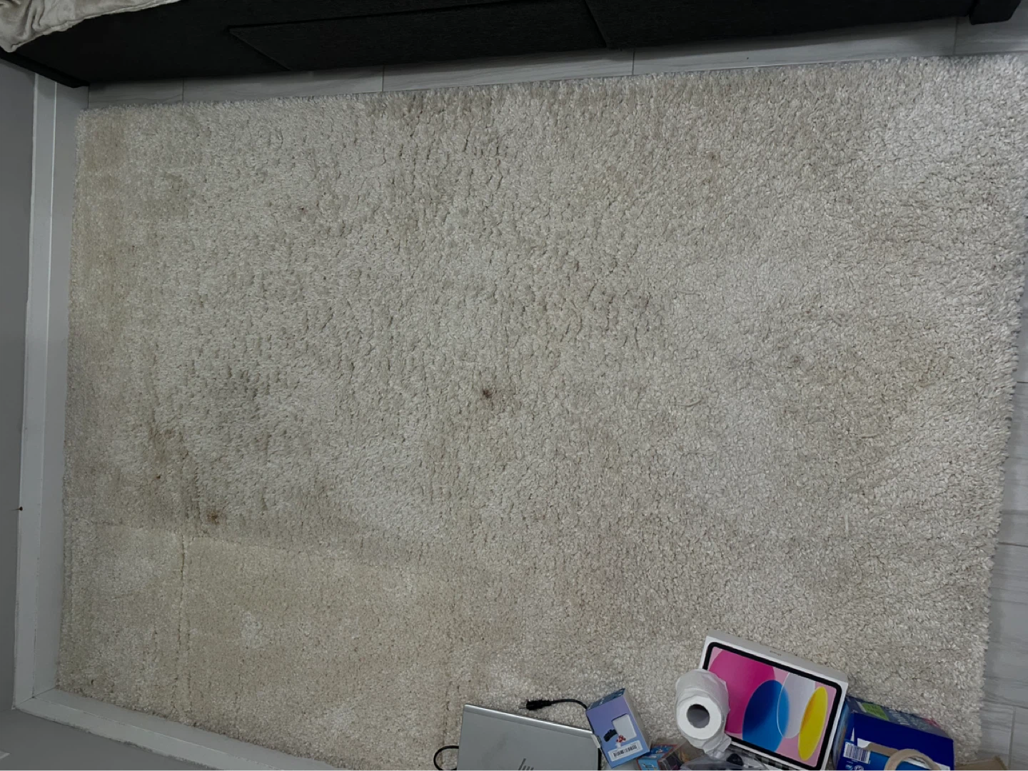 Cream Shaggy Area Rug - photo 2