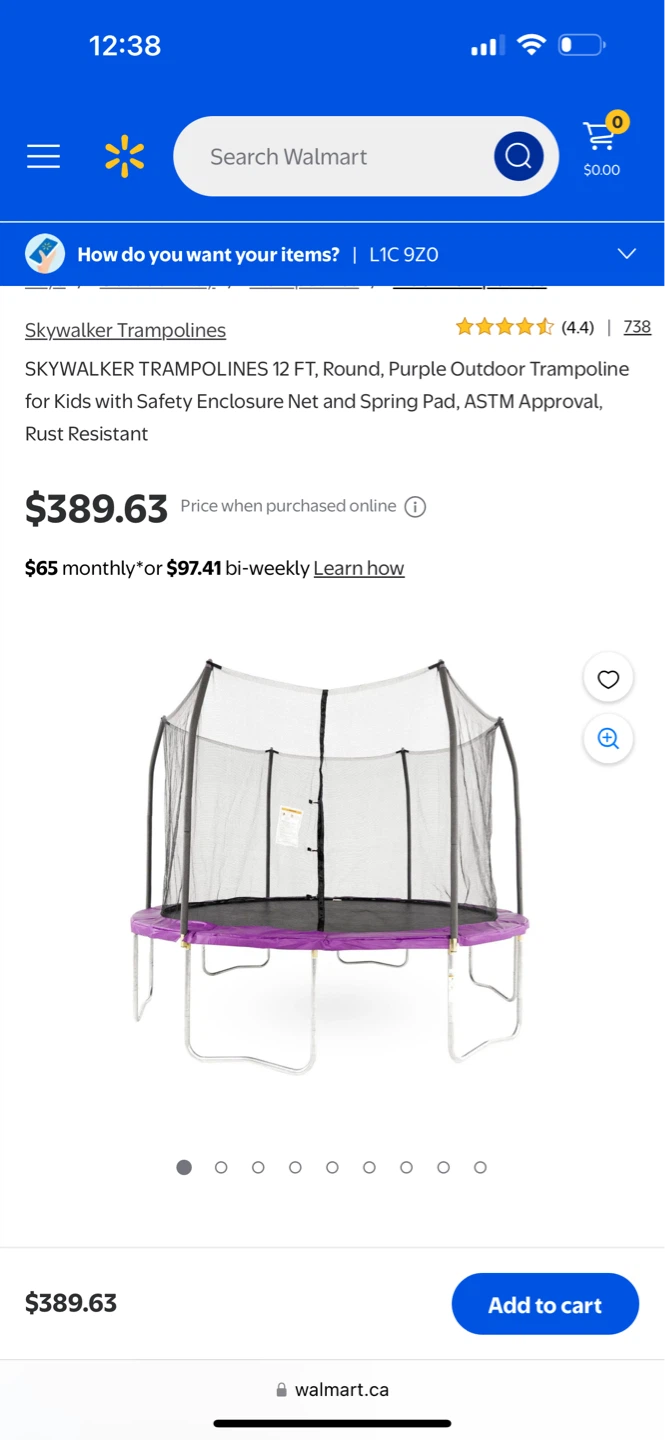 Skywalker Trampolines 12 FT Round Purple Outdoor Trampoline - photo 2