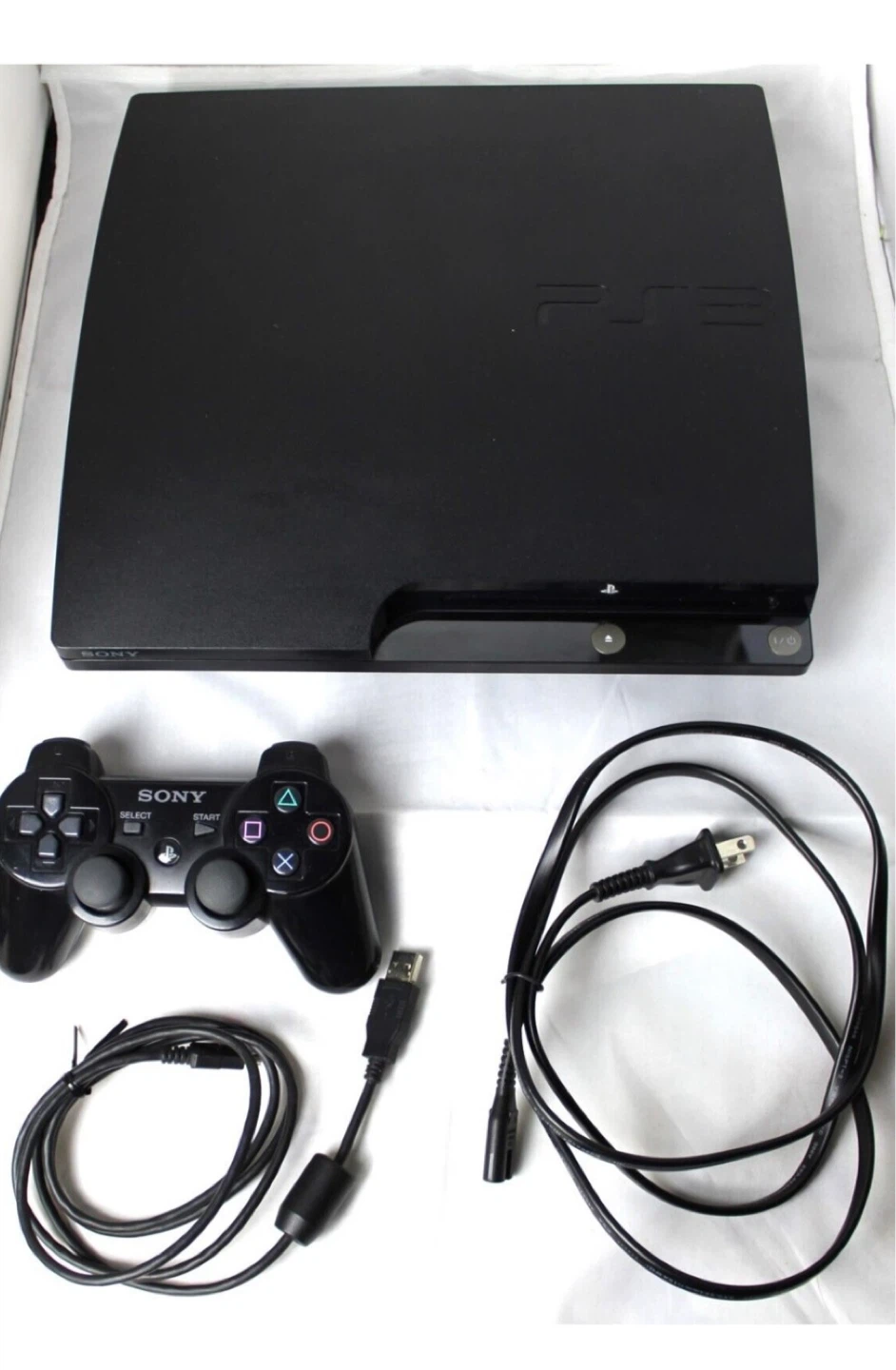 Sony PlayStation 3 slim  (PS3) with Controller and Cables - photo 3
