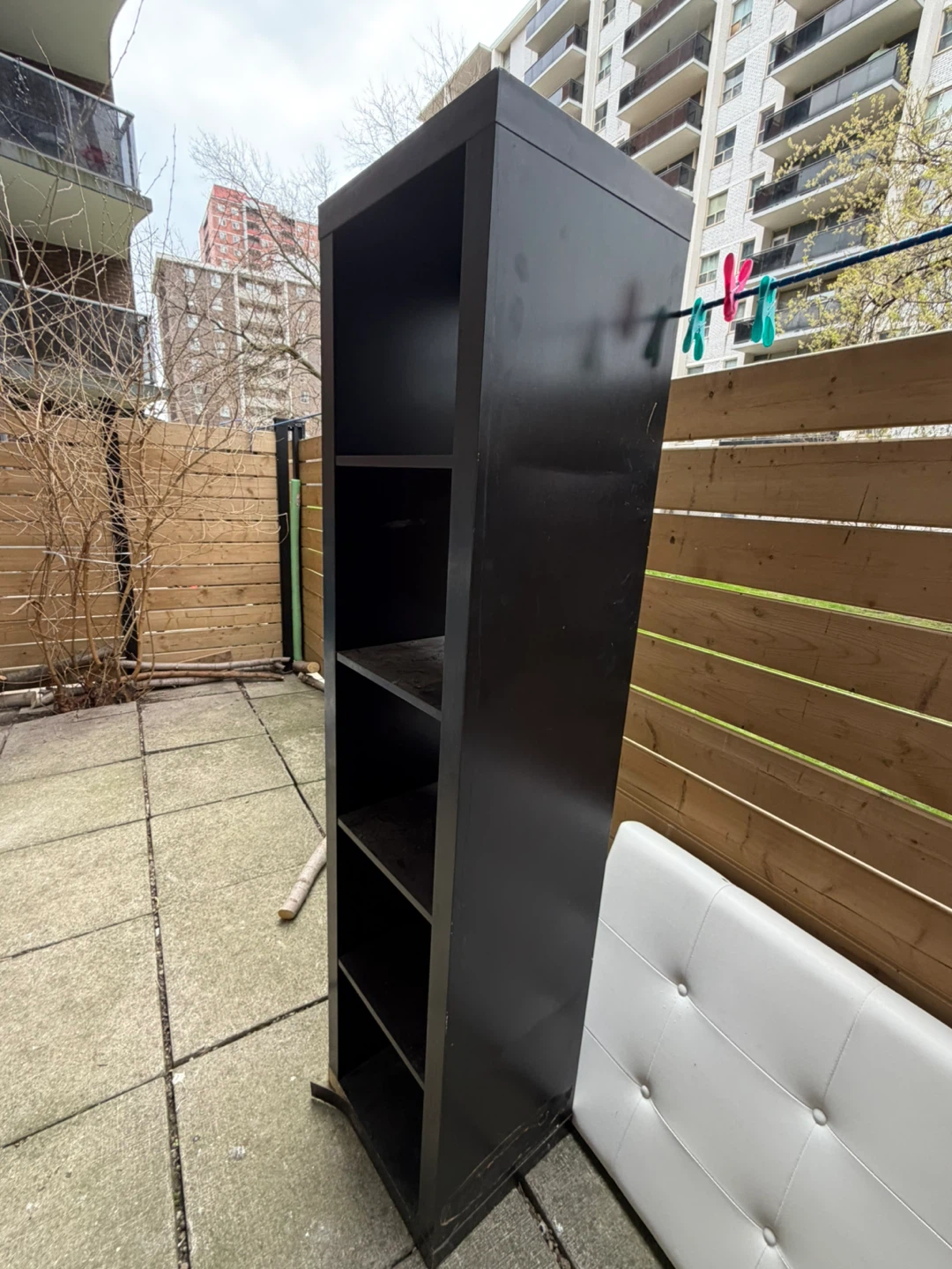 Tall Black Bookshelf - photo 2