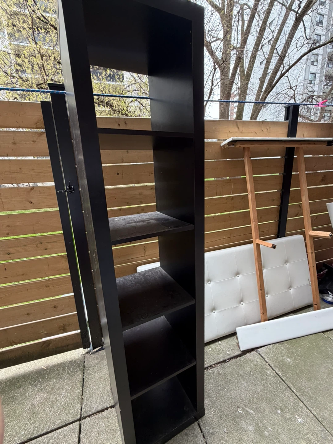 Tall Black Bookshelf