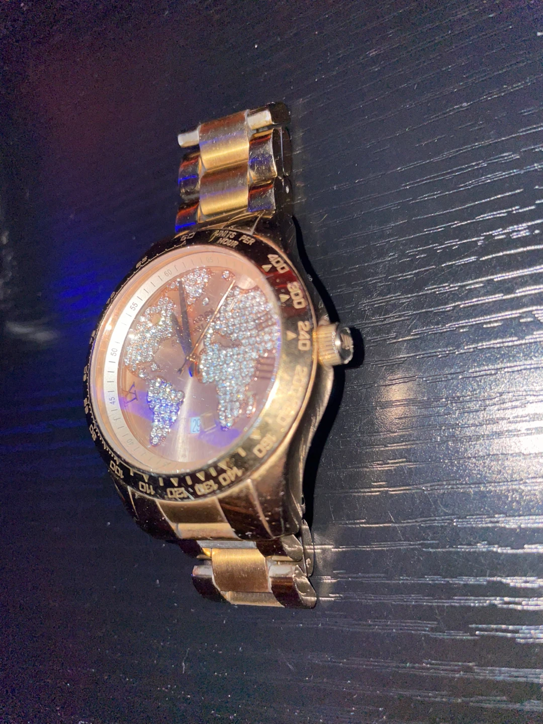 Michael Kors Gold Tone World Map Watch - photo 2
