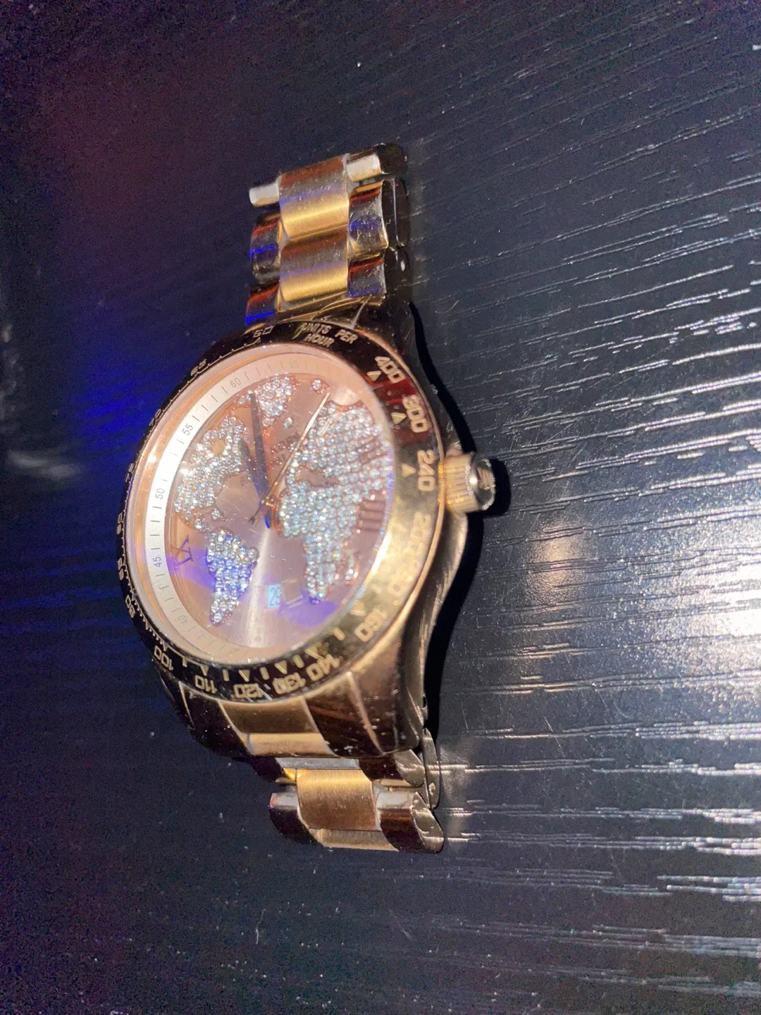 Michael Kors Gold Tone World Map Watch - photo 2