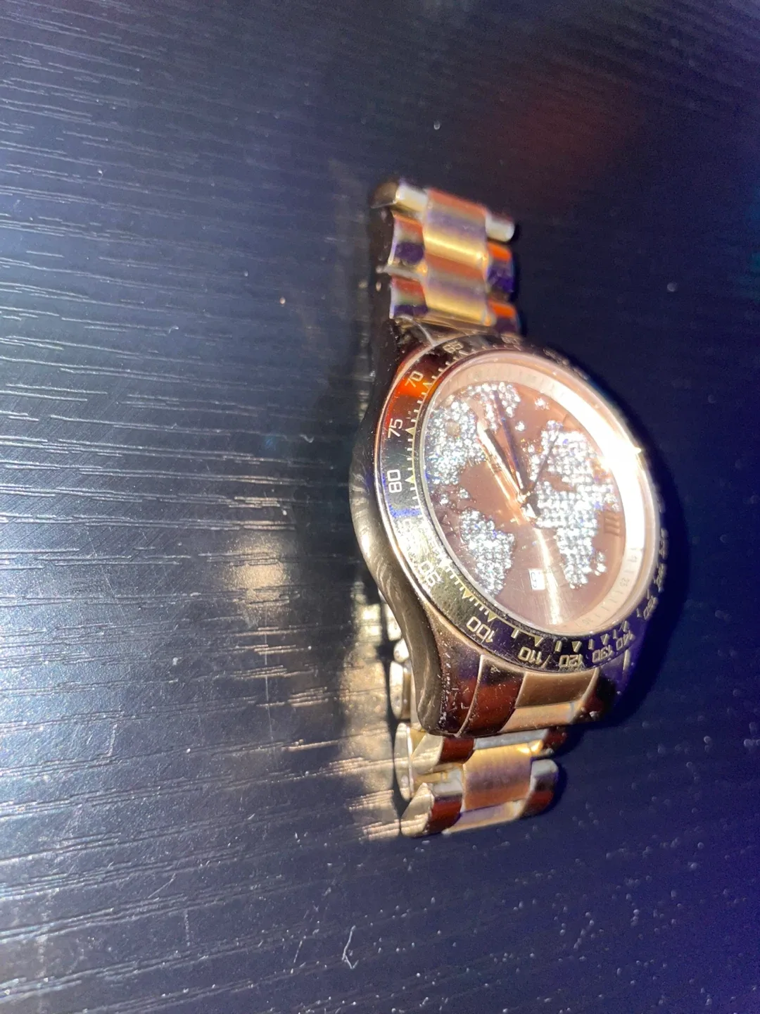 Michael Kors Gold Tone World Map Watch - photo 3