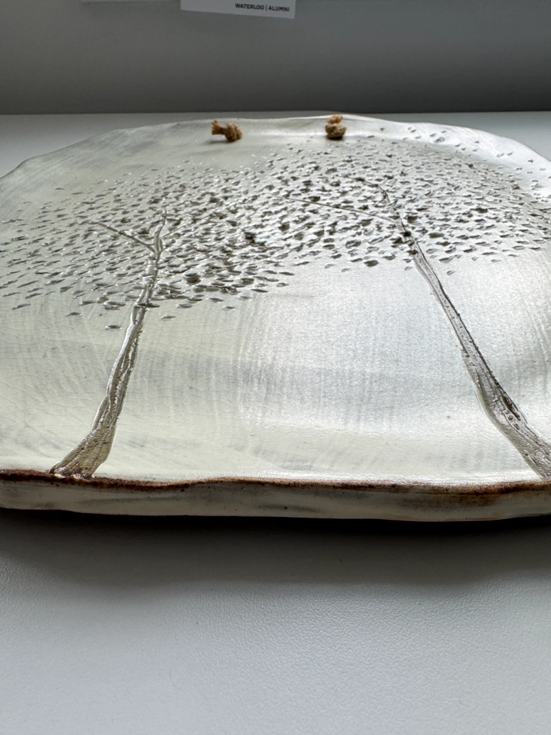 Ceramic Wall Hanging Art with Trees - photo 4