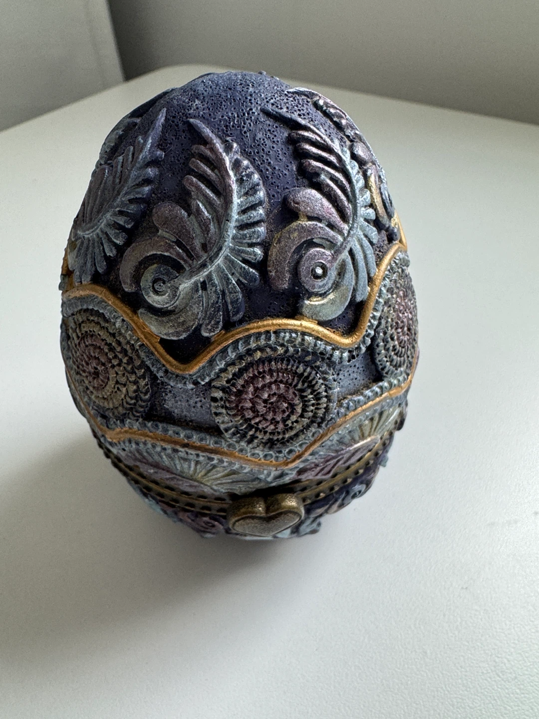 Set of 5 Decorative Egg Trinket Boxes - photo 4