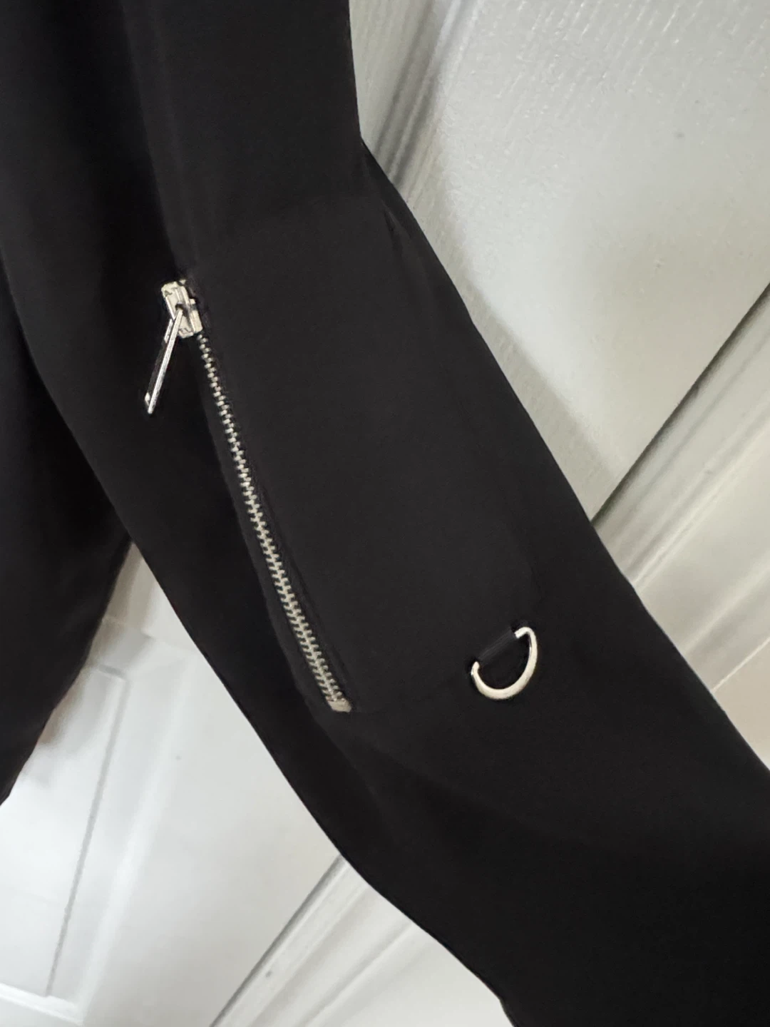 Zara Basic Bomber Jacket - Black, Size M - photo 3