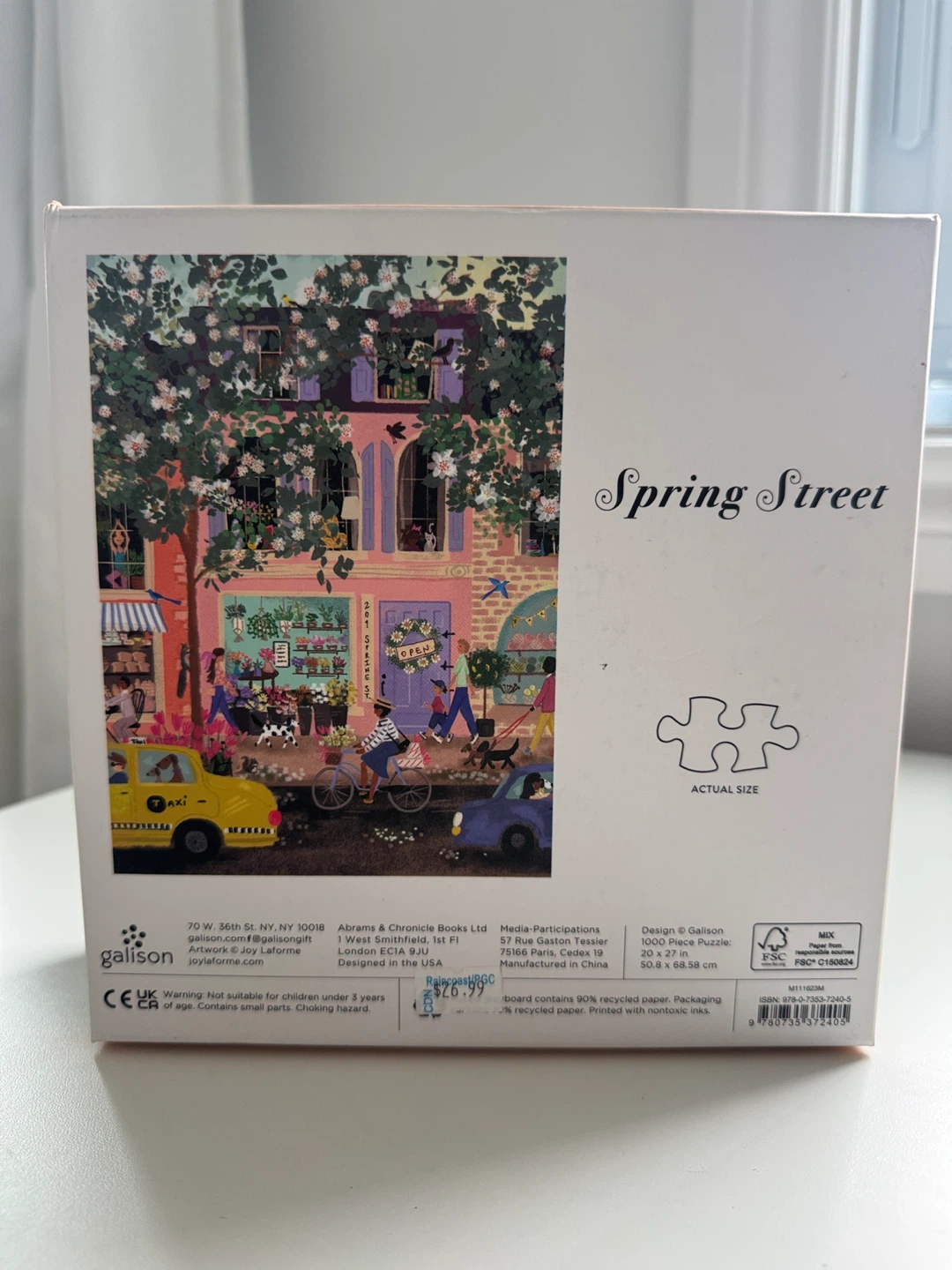 Galison Spring Street 1000 Piece Jigsaw Puzzle - photo 3