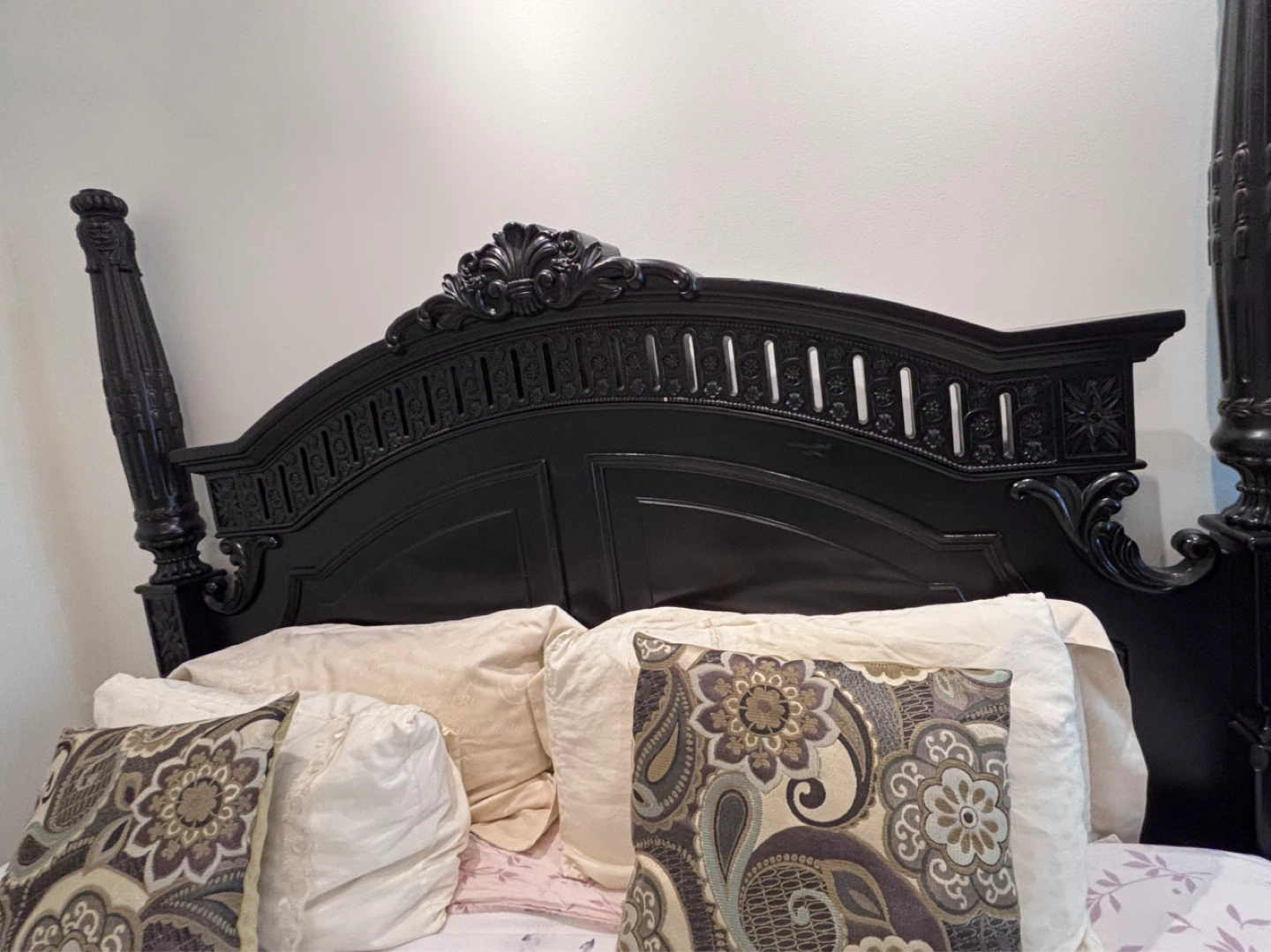 Black Four-Poster Bed Frame - photo 5