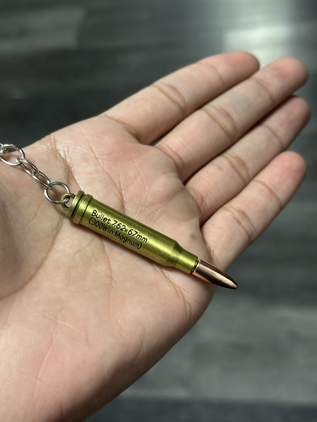 PUBG Bullet Keychain 7.62x57mm .300 Win Magnum - photo 2