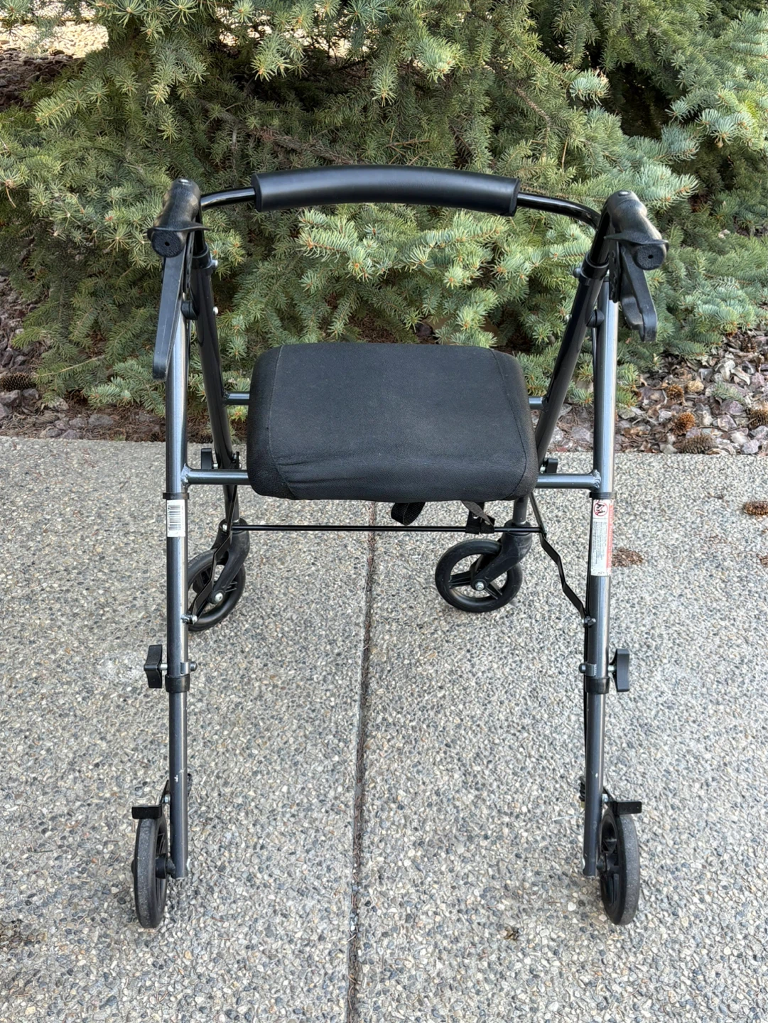 Deluxe Rolling Walker with Seat and Bag - photo 3