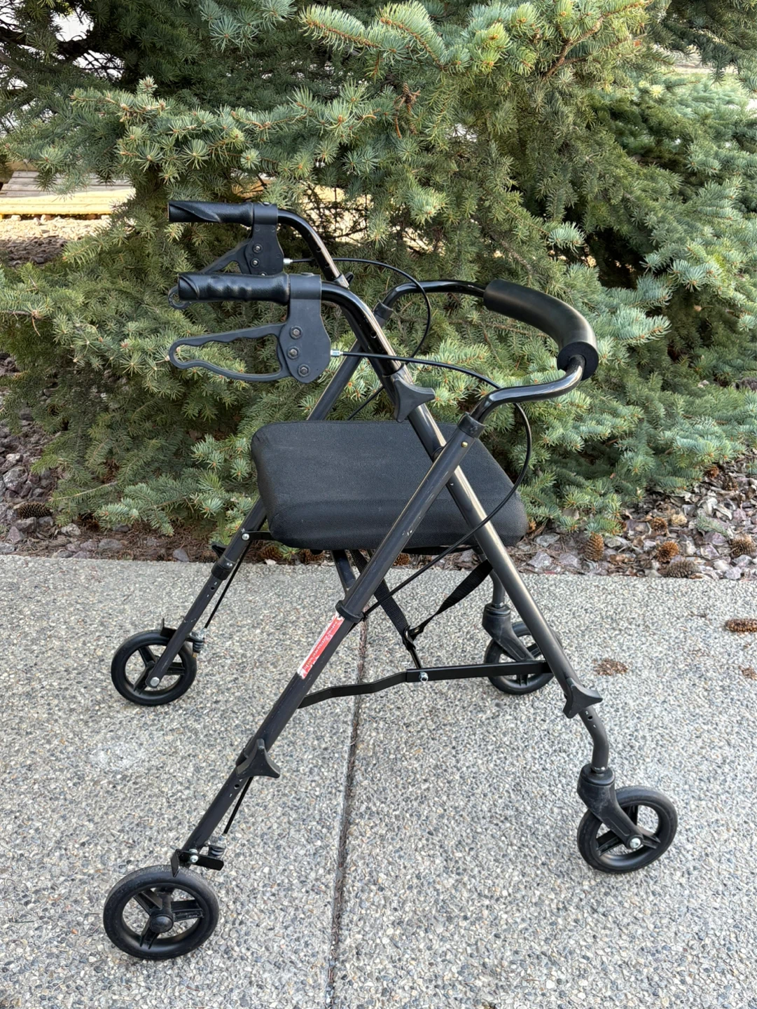 Deluxe Rolling Walker with Seat and Bag