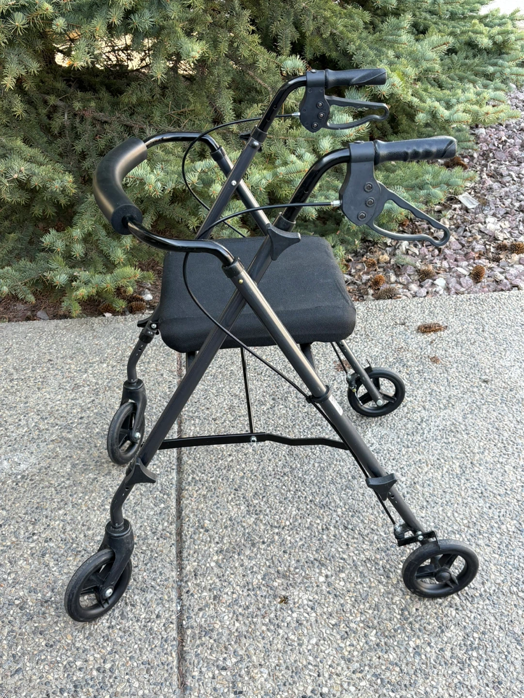 Deluxe Rolling Walker with Seat and Bag - photo 2