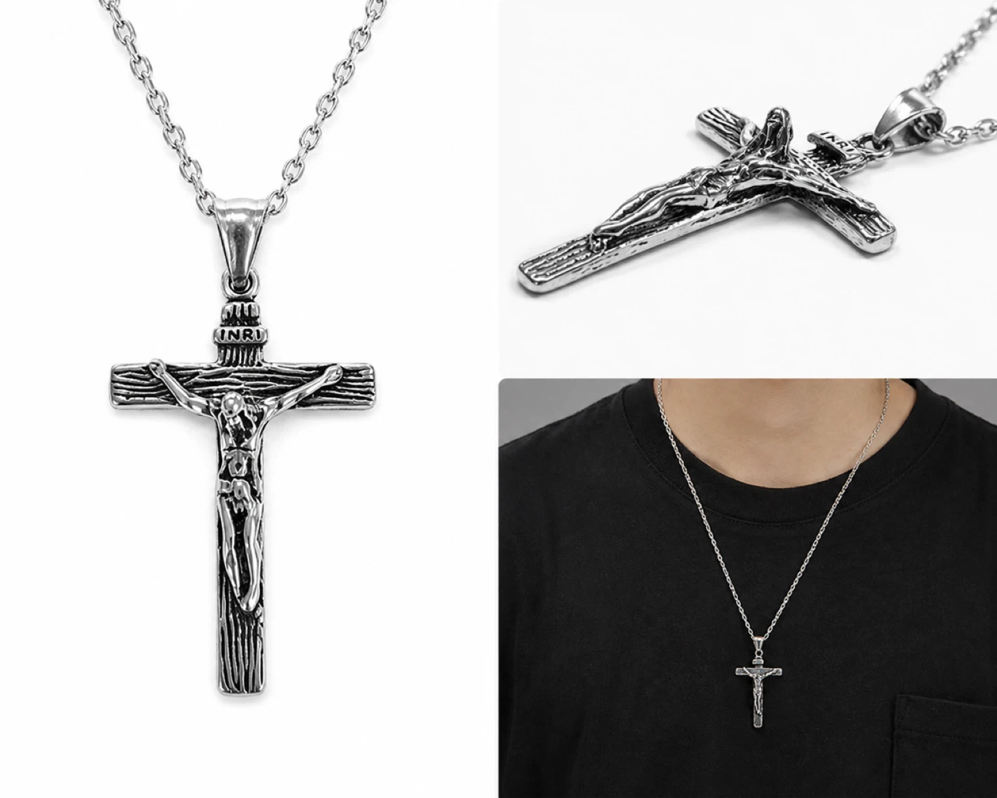 Jesus Crucifix Pendant Necklace