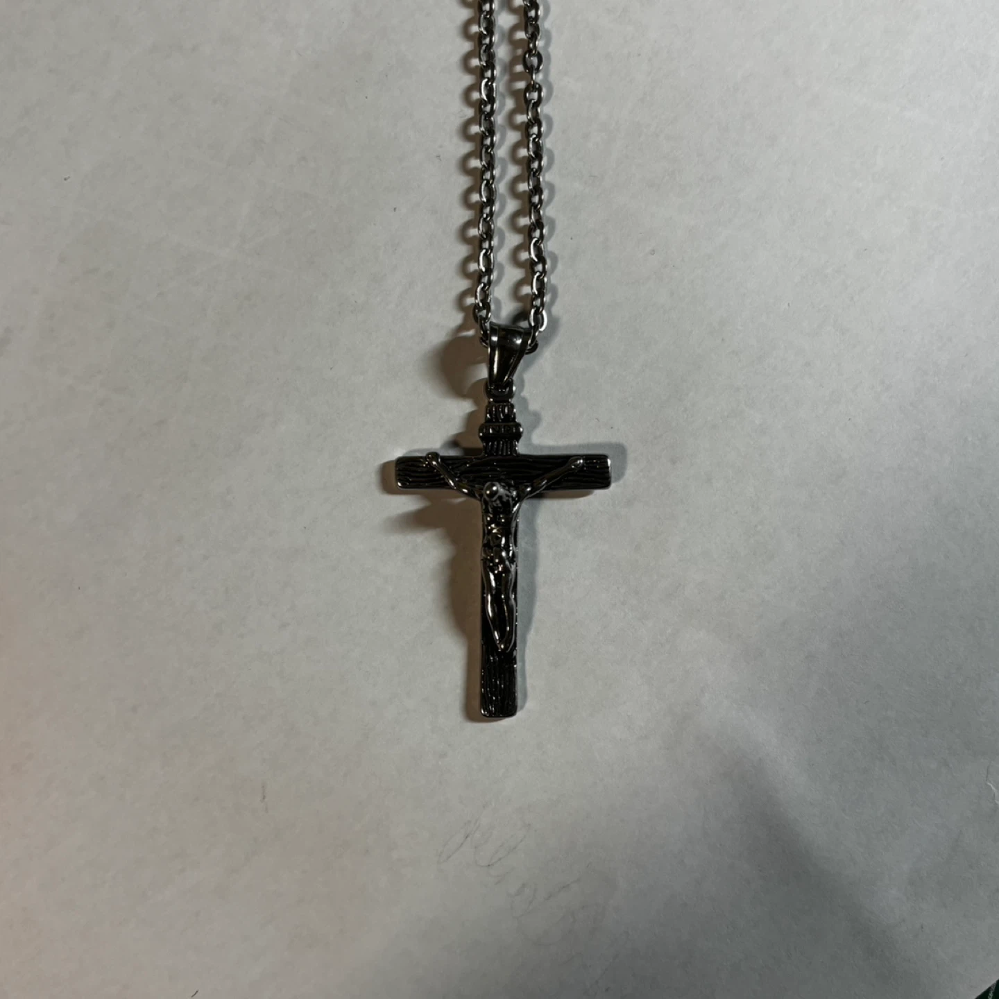 Jesus Crucifix Pendant Necklace - photo 3