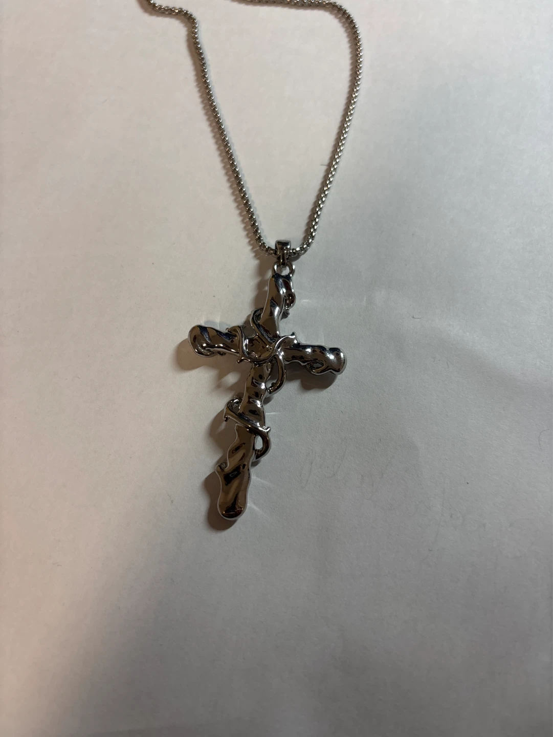 Men's Thorn Cross Necklace - photo 3
