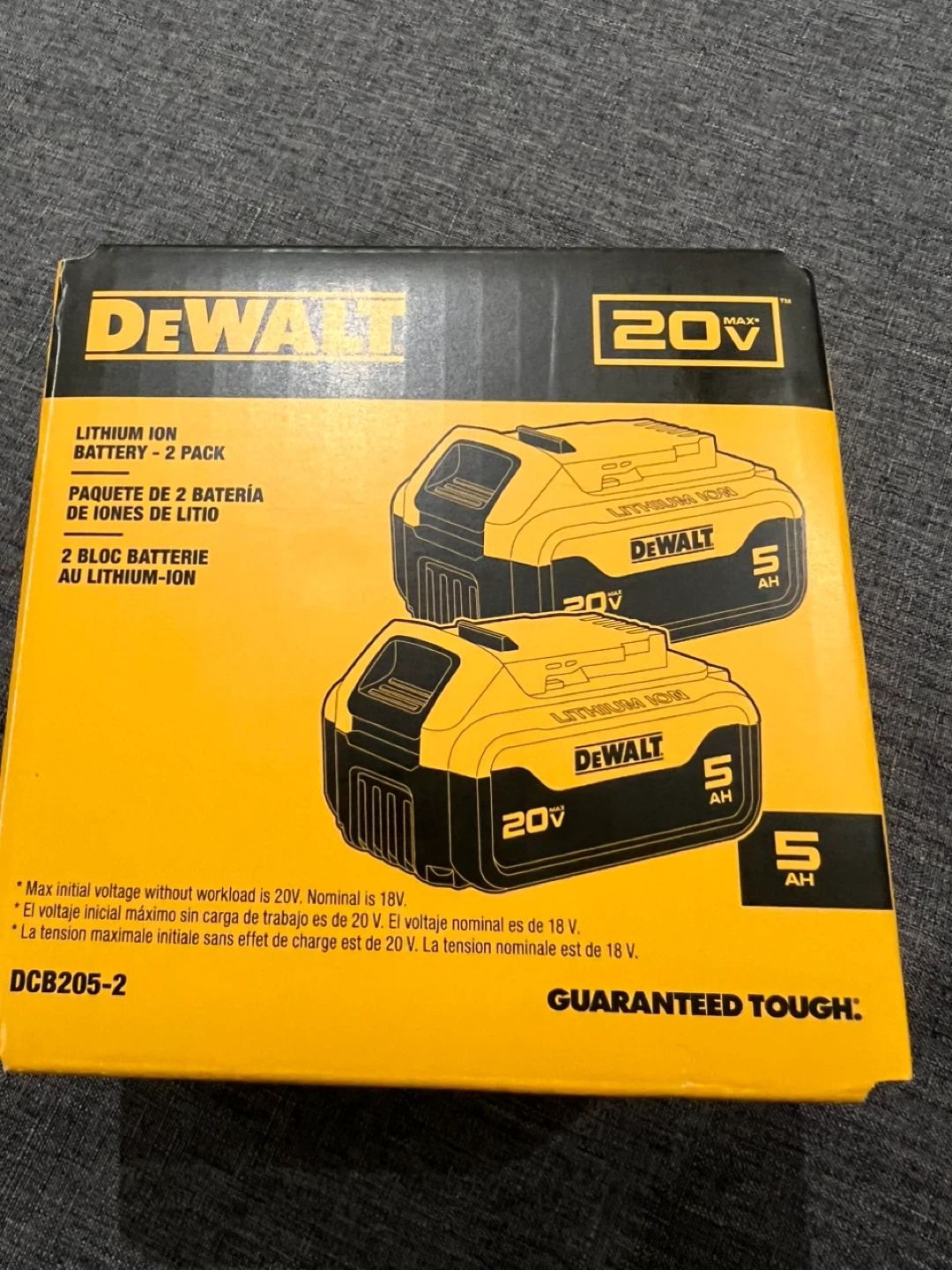 Dewalt 20V battery set