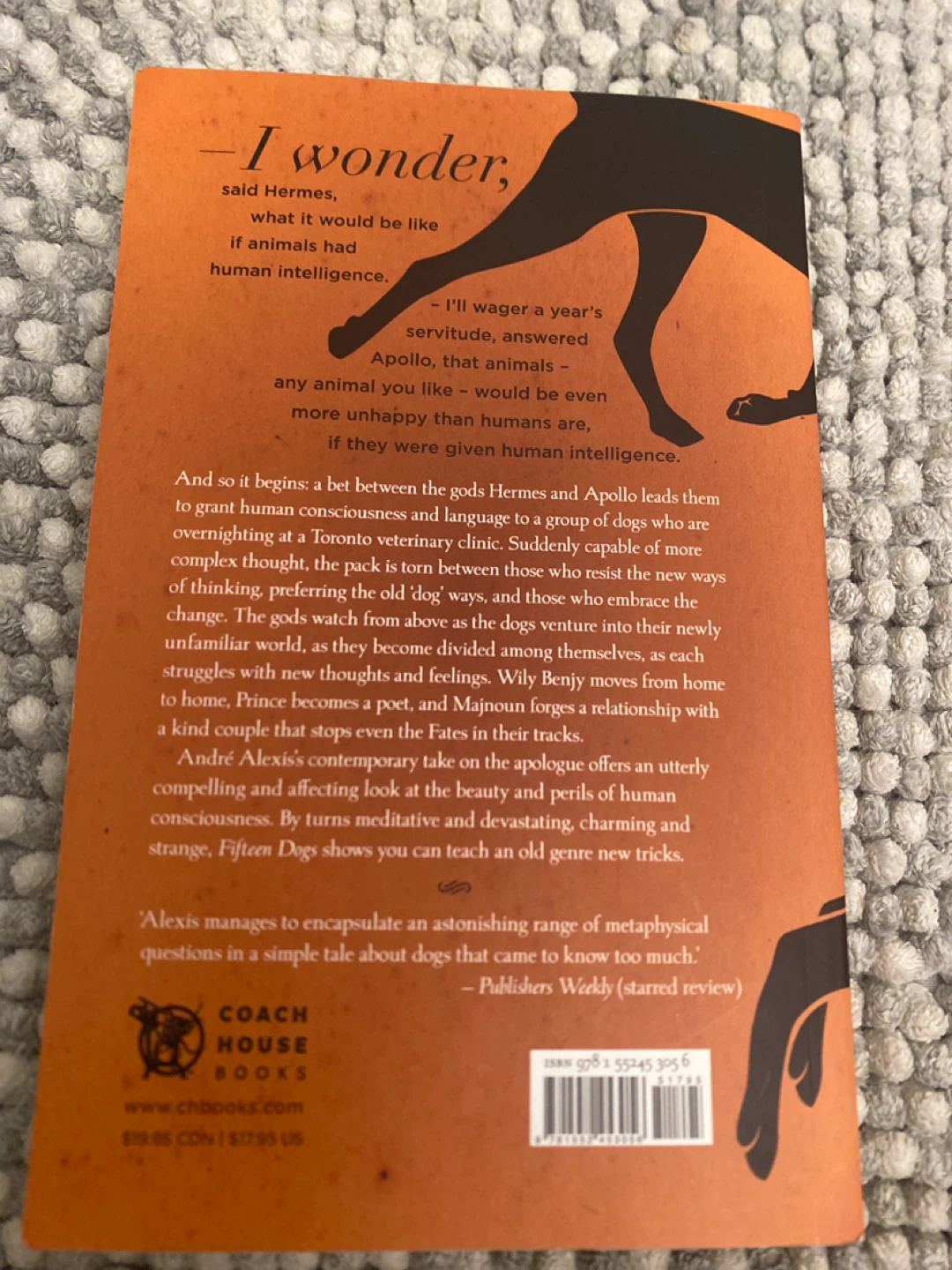 Fifteen Dogs Paperback by André Alexis - photo 2