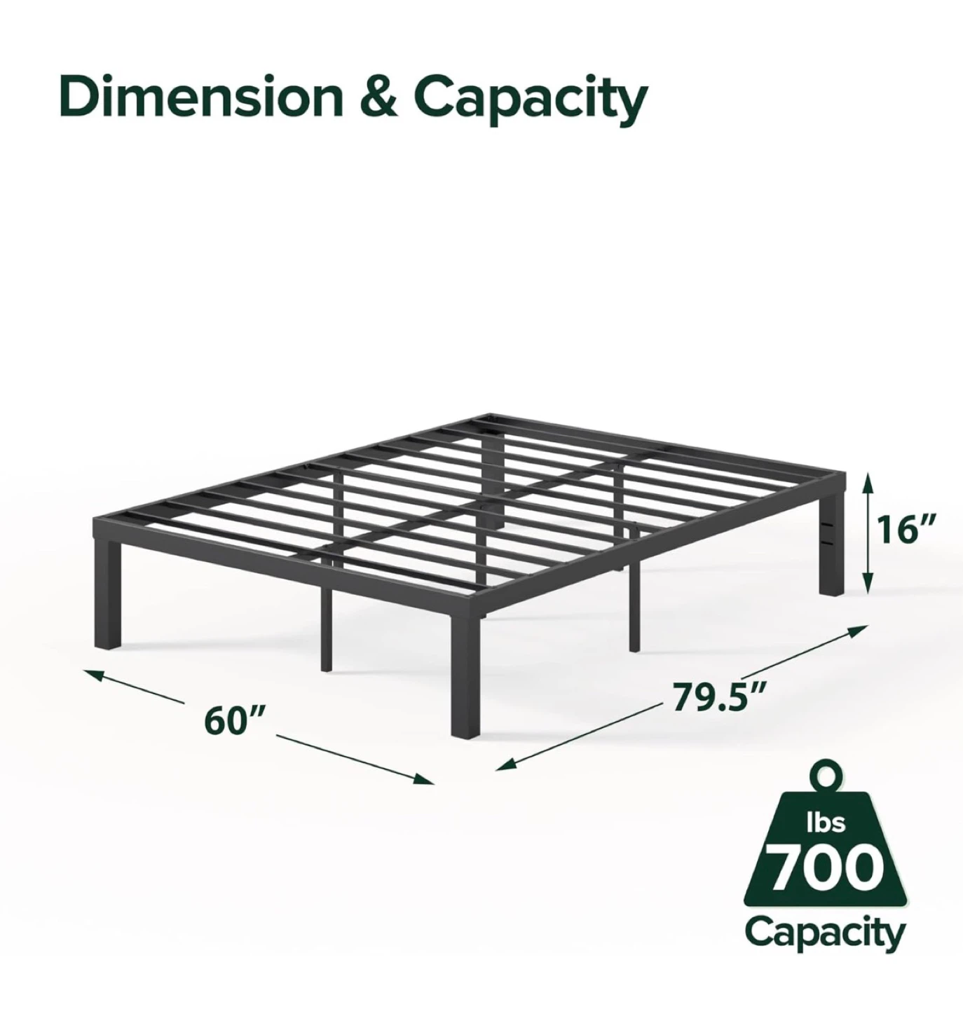 Zinus Queen Bed Frame - Packed & Ready - photo 3