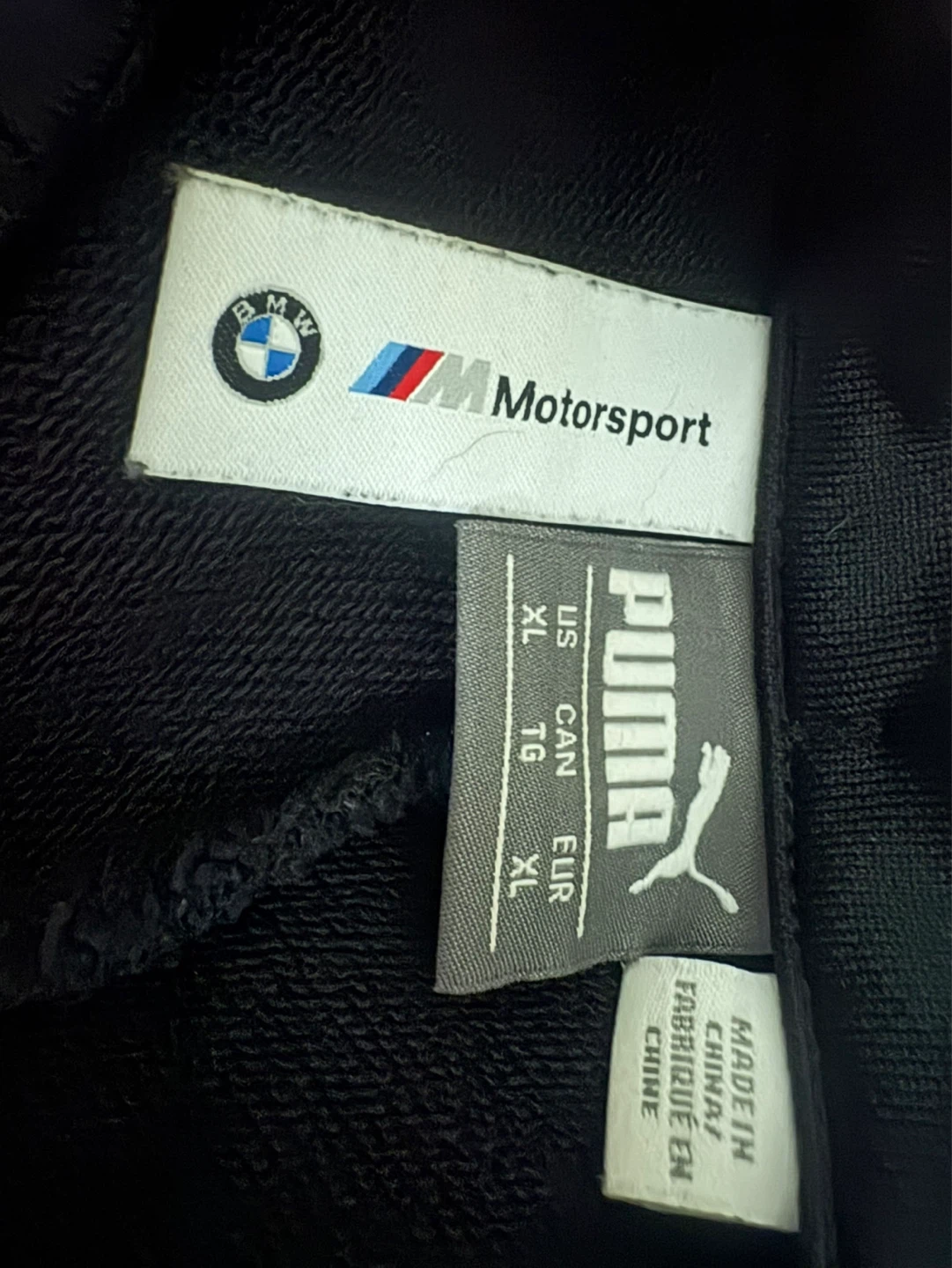 BMW Motorsport Men XLarge Black 1/4 Zip Sweatshirt - photo 5