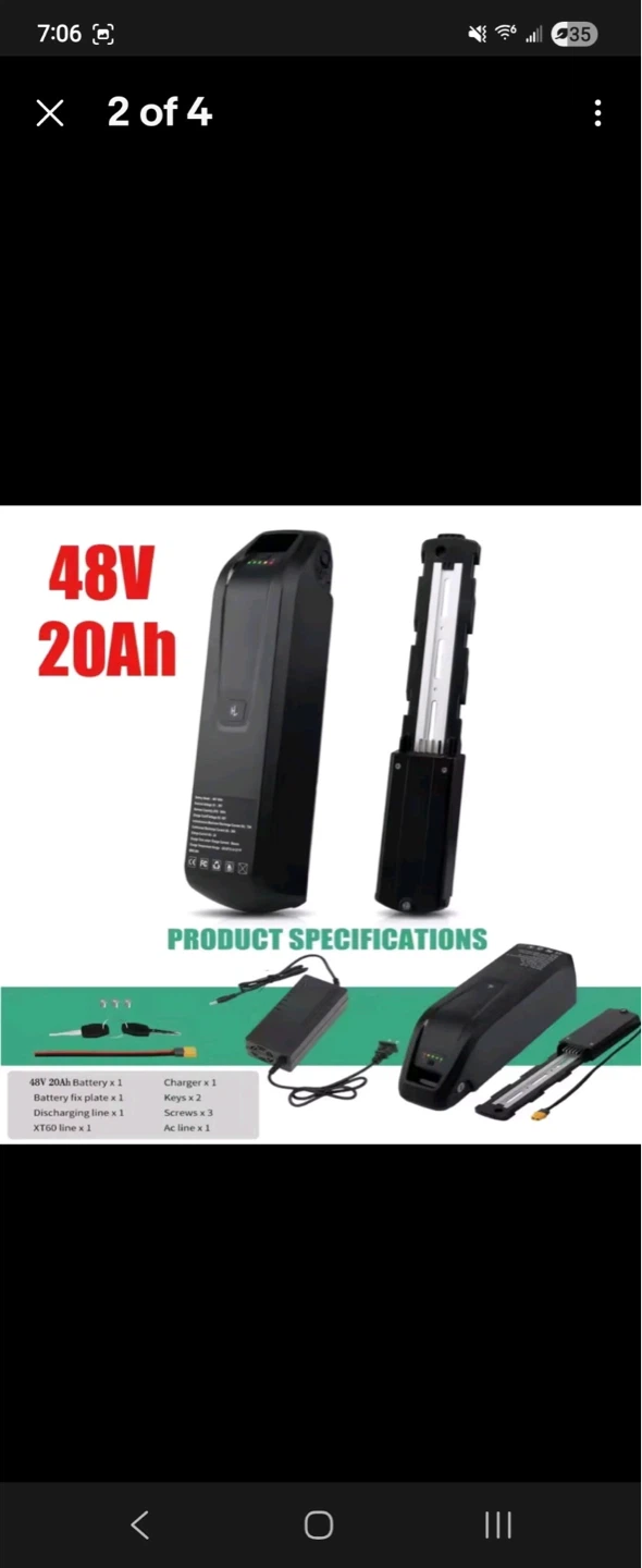 48V 20Ah Electric Bike Battery Pack