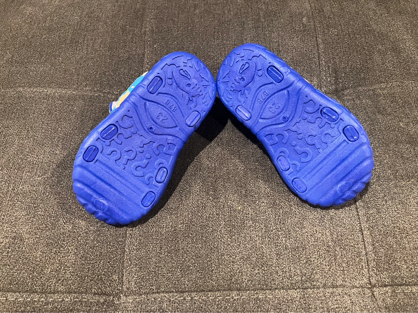 Kids Blue Dino Sandals Size 7 - photo 5